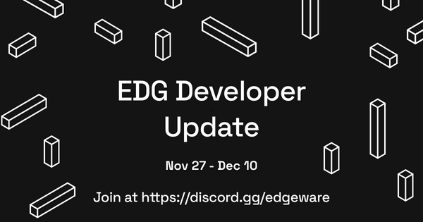 EDG Developer Update: Nov 27 - Dec 10, 2022